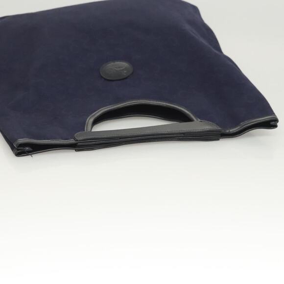 CELINE C Sulky Hand Bag Canvas Navy - Picture 6 of 12